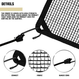 TANG Air Conditioner Cover for Outside 32"x32" AC Unit Covers with Bungee Cords, HVAC Covers for Outside Unit, A/C Central Compressor Top Cover for Winter Keep Out Leaves, Mesh Vinyl