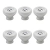 Tsnamay 6Pcs White Ceramic Knob Kitchen Door Cabinets Cupboard Single