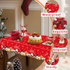 Baolaiballoon 3 PCS Christmas Tablecloth Christmas Disposable Plastic Table Cover