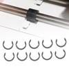 10PCS Retaining Clip Rings, High Carbon Steel Snap Rings, Rubber