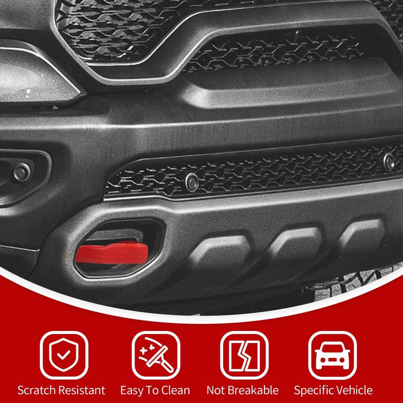 JeCar Tow Hook Covers Factory Bumper Tow Hook Protector Exterior