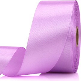 NISDOCF Lilac Purple Ribbon-1-1/2 Inch 30 Yards Lilac Purple Solid Satin Ribbon for Gift Wrapping,Craft Floral Bouquets,Wedding Party,Timeless Flower,Decoration Floral Hair,Balloons