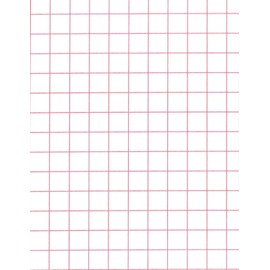 Heat Transfer Inkjet Iron-On White and Light Colored T Shirt Transfers Paper 8.5x11-25 Sheets Red Grid