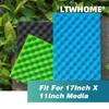 LTWHOME Fish Pond Foam Filter Sponge Set 17" X 11"