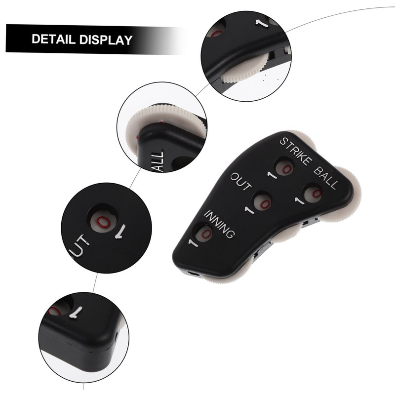 VICASKY 2Pcs Lightweight Baseball Umpire Clicker Durable Scoring Device for