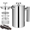 Meelio Small French Press Coffee Maker 600ml, Double-Wall Insulated French