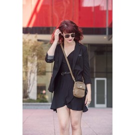 Travelon 43203 711 Anti-Theft Tailored Crossbody Phone Pouch, Sable, One Size