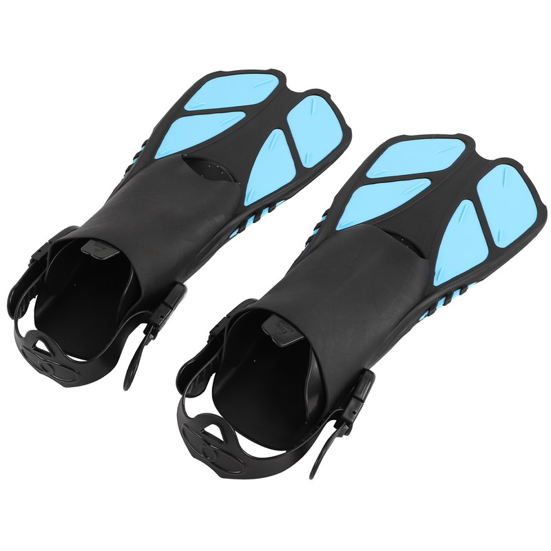 1 Pair Adjustable Diving Fins Soft TPR Open Heel Long