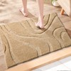 DEXDE Bathroom Rugs Mat, Soft Plush Shaggy Microfiber Bath Rug,