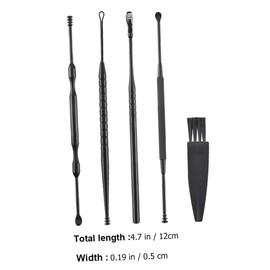 Healeved Double Head Rotating Ear Wax Remover Set Ear Cleaning Tools Kit with Elegant Storage Box Smooth Polished Surface for Safe Use and Convenient Daily Hygiene