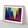 Cyberpunk New York Skyline Vol.3 H1022 Framed Print for Living