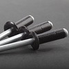Linkup 140pcs pack 4.8mm x 12mm Black pop blind Rivets,
