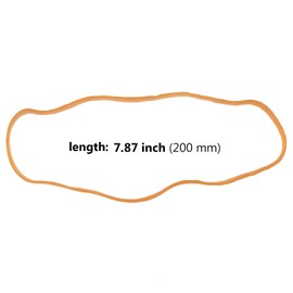 HAKZEON 200 PCS 200 x 4 mm Elastic Bands, Large Thick Rubber Elastic Bands for Home, Office Supplies