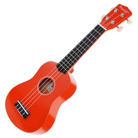 Strong Wind Soprano Ukulele 21 Inch Basswood Ukeleles for Beginners Four Strings Hawaiian Guitar Ukulele for Adults Teenagers, Orange