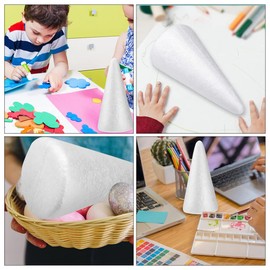 SEWACC 30pcs Cone Foam Cone Shapes Christmas Tree Foams Mold for DIY Modeling Craft Floral Arranging Supplies DIY Foams