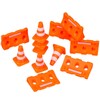 Homoyoyo 24pcs Miniature Traffic Cones Small Traffic Cones Mini Simulation