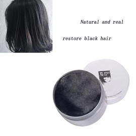 Hair Wax Hair Colour, Temporary Hair Colour, Washable Natural Disposable Hair Wax for DIY Hair Styling, Cosplay, Black