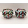 Home Decor Candle Holder Mosaic Bowls Home Made Stained Glass