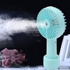 Handheld Misting Fan Quiet 2000mAh 3 Wind Speed 2 Spray