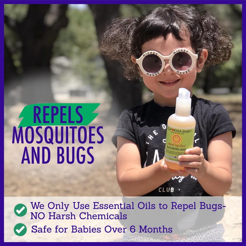California Baby Natural Bug Spray | DEET Free Mosquito Repellent