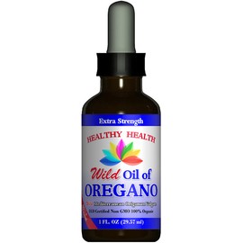 Healthy Health Oregano Oil - Wild Mediterranean - ECO Certified Organic Extra Strength 83% Carvacrol, Liquid, Immune Support, Vegan, Aceite de Oregano, Non GMO 1 fl. OZ