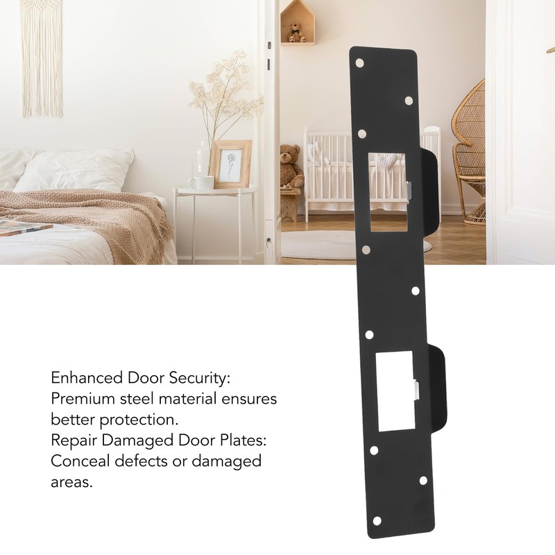 Door Strike Plate Reinforcement Plate, Enhanced Door Security, Heavy Duty