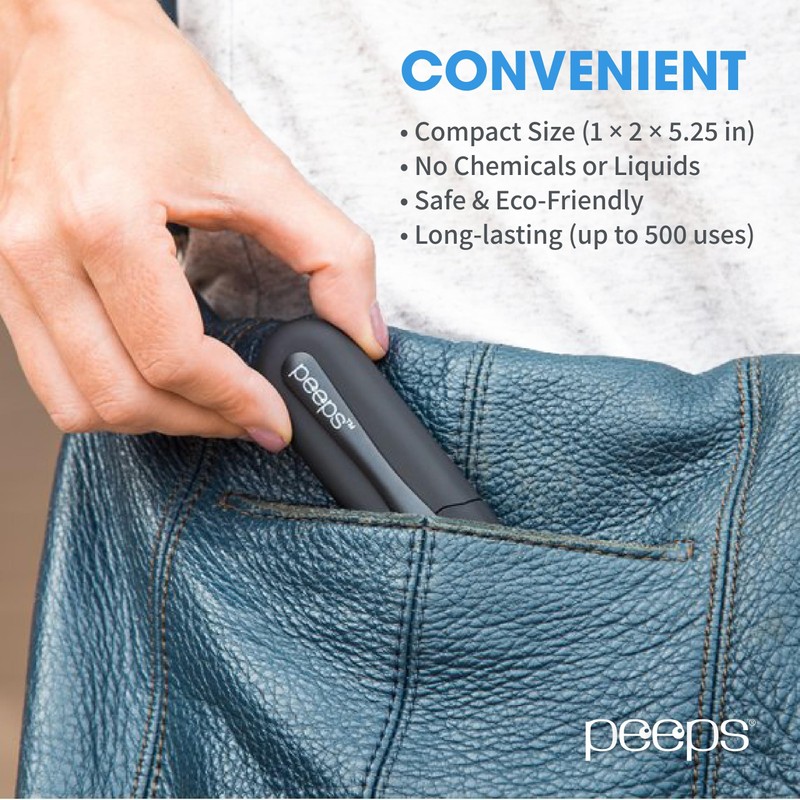 CarbonKlean Peeps Glasses Cleaner - for Eyeglasses, Reading Glasses, and