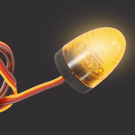 LAFEINA 5 Modes Ultra Bright LED Lights Rotating Flashing Police Lamp for 1/8 1/10 RC Mode Crawler Truck Short Course Car CC01 D90 SCX10 4WD (Orange)