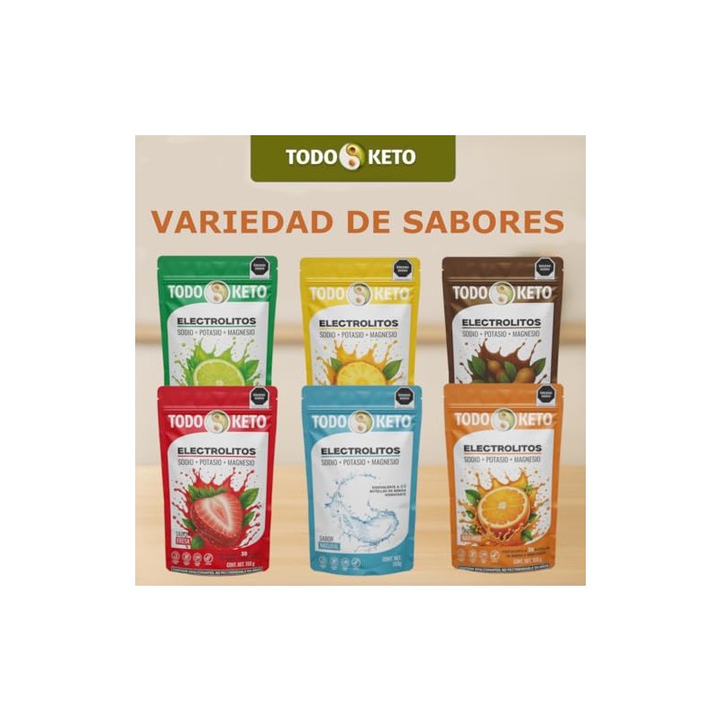 Electrolitos Keto en Polvo Sin Azúcar Sabor Naranja(150g)