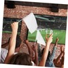 NUOBESTY White Blank Flags, 24pcs Hand Waving Flags Small DIY