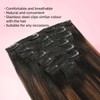 Yuniffe Yaki Straight Clip in Hair Extensions for Black Women
