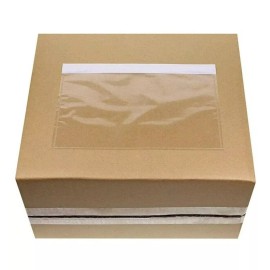 Unbranded 100 7.5” x 5.5” Clear Packing List Shipping Label Envelopes Adhesive Pouches