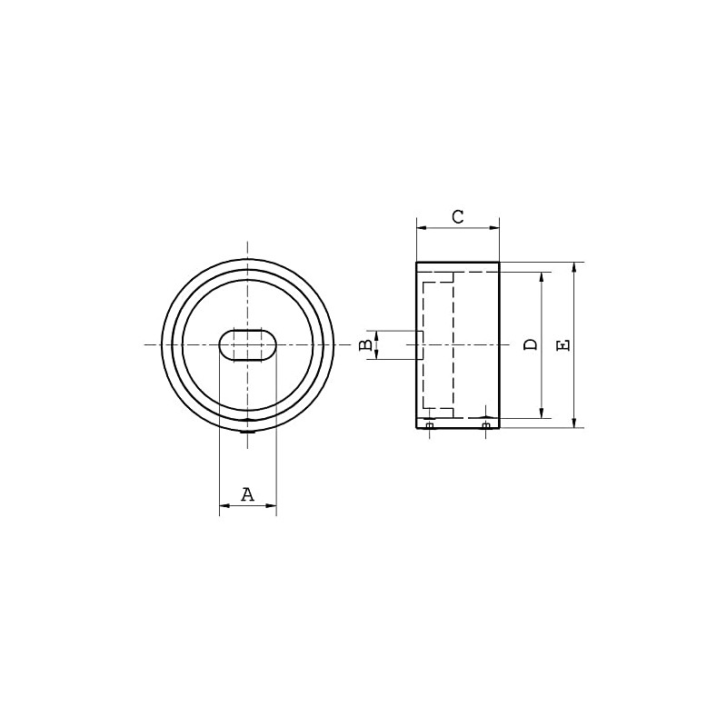 Cosch Edelstahl Wall Connection V2A Easy Wall Anchor Polished Diameter