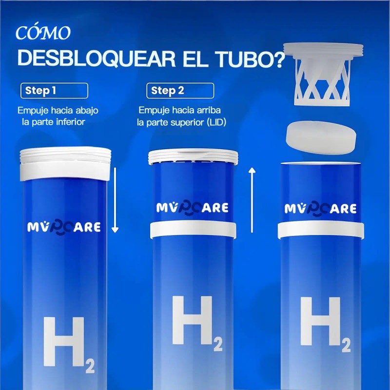 Suplemento Tabletas Mvpcare Tableta Agua Hidrógeno Ultra 90comprimidos