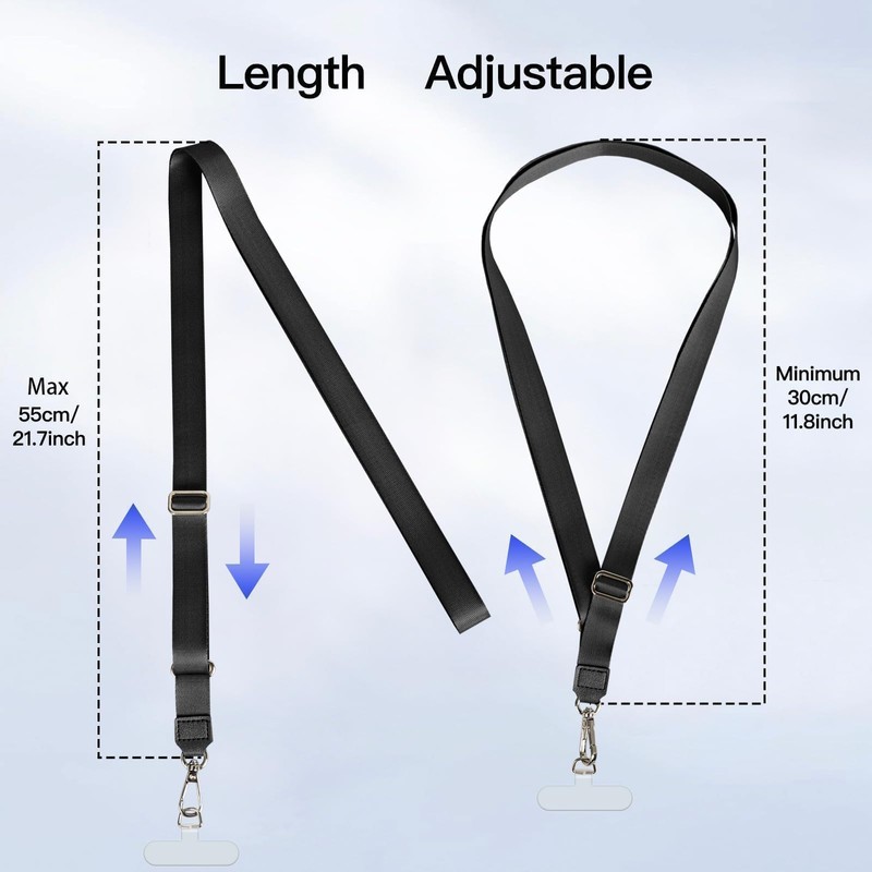 MOLOPPO 1 to 4-Pack Phone Lanyard - Includes 2-Pack Adjustable