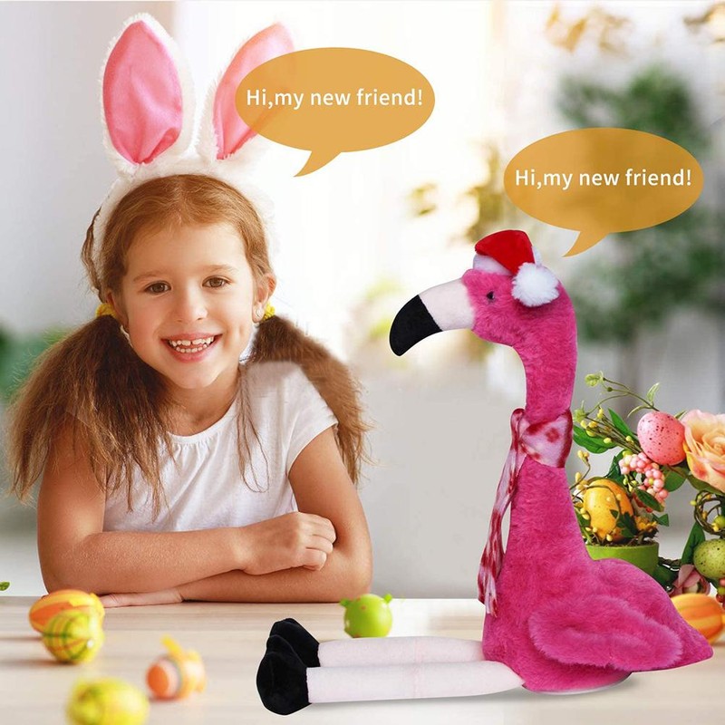 Flamingo Plush Dancing Toy Electric Flamingo Stuffed Toy Talks and