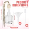 Hanging Car Air Freshener Diffuser Bottles 20 Pack, Empty Glass