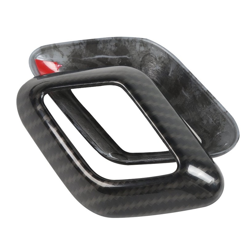 Voodonala Carbon Fiber Black Gear Shifter Head Deacorative Trim for