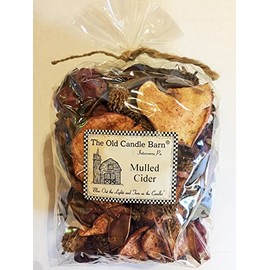 Old Candle Barn Mulled Cider Potpourri Large Bag - Perfect Fall Decoration or Bowl Filler - Beautiful Autumn Apple Scent