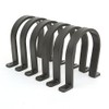 BIG HORN 11729PK 2-1/2-Inch Plastic Hose Hanger, 6-Pack, Black