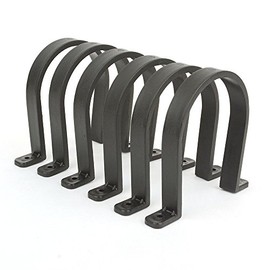 BIG HORN 11729PK 2-1/2-Inch Plastic Hose Hanger, 6-Pack, Black