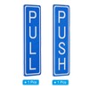 PATIKIL Vertical Push Pull Door Sign, 4"x1.25" Waterproof Push Pull
