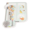 Cartoon Bamboo Toddler Plate Lovely Divided Bamboo Kids Dinnerware Set