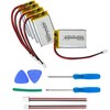GIMHELPER (5-Pack) 3.7V 1500mAh Lithium Rechargeable Battery Lipo Battery 3.7v