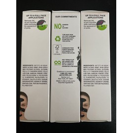 Garnier Lot Of 3 Garnier Skin Active Black Peel-Off Mask With Charcoal  1.7 Fl Oz New