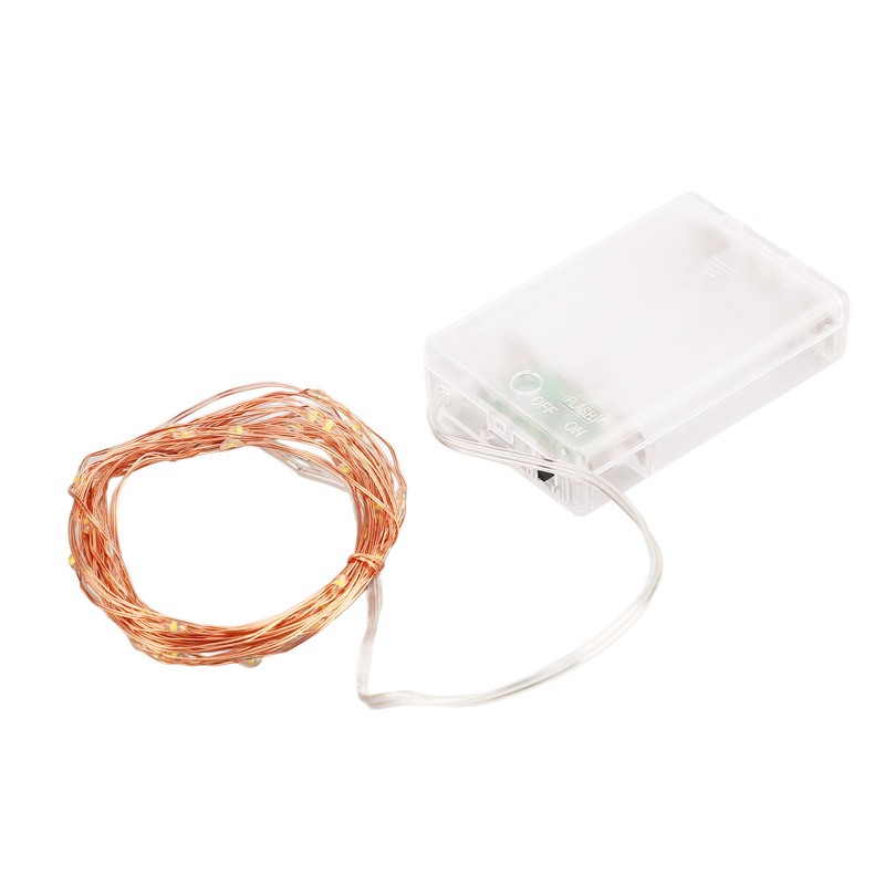 4pcs LED String Lights 5.3m 52pcs Lamp Beads Warm Lighting