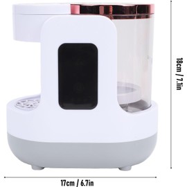 AUNMAS Limpiador de Brochas de Maquillaje Eléctrico, Limpieza Profunda USB Portátil, Limpiador de Brochas Cosméticas Automático de Secado Rápido para de Maquillaje de Todos los