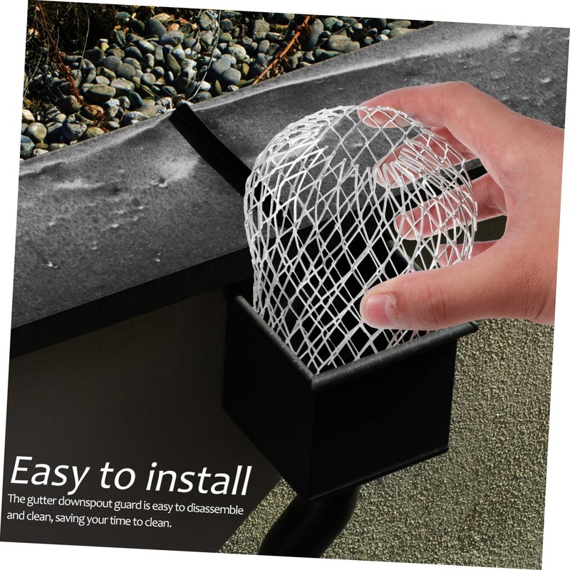 Outanaya 8pcs Aluminum Leaf Filter Mesh for Gutter Protection Durable