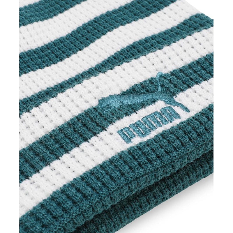 Puma Classics Mid Fit Beanie 025677 Knit Hat, Cold Green/Puma