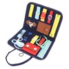 Kids Dress Learning Board Zipper Lace Up Buckles Release Felt